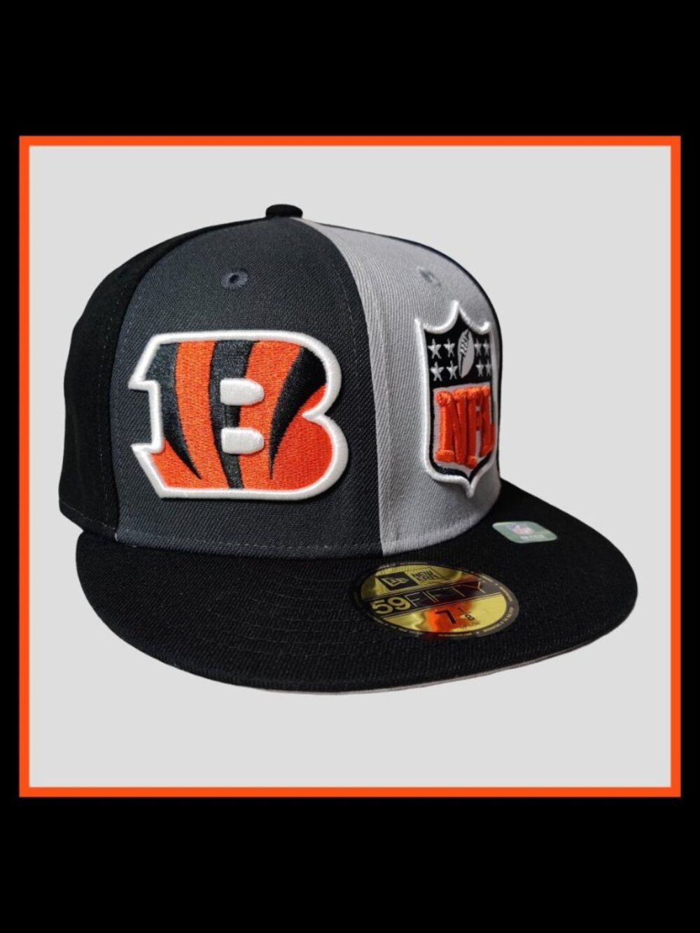 NEW Cincinnati Bengals New Era 2023 NFL Sideline 59FIFTY Fitted Hat / Cap 7 1/8